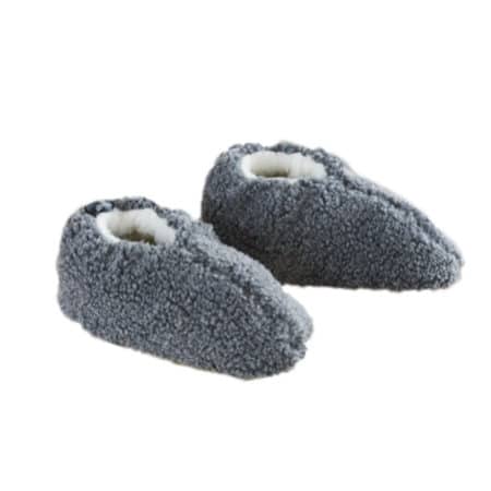 Skystep lage wollen sloffen donkergrijs