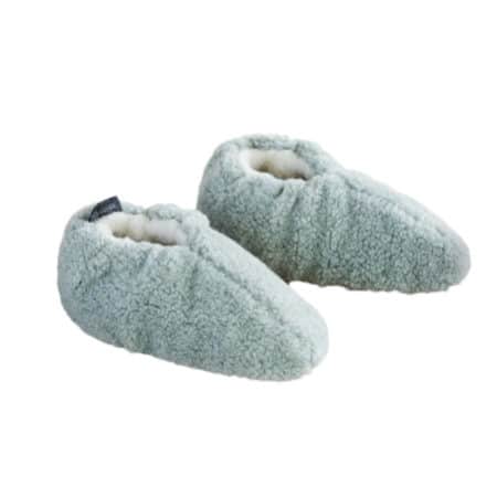 Skystep lage wollen sloffen lichtgroen