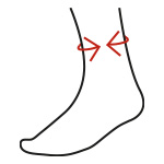 Sporlastic Hielspoor Brace - maatwijzer