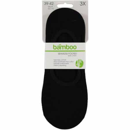 Basic Bamboo Footies - Zwart 02