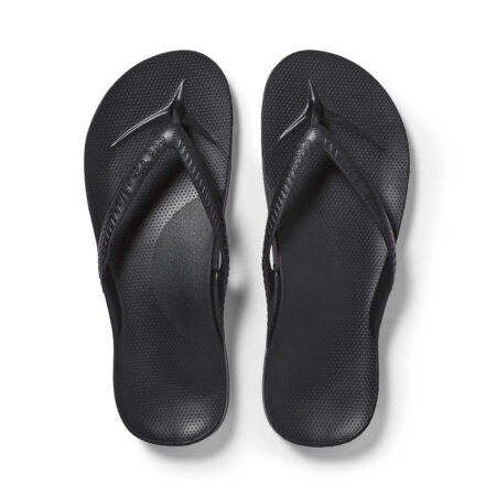 Archies - Arch Support Flip Flops - Black 01