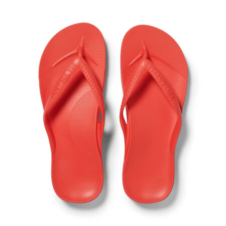 Archies - Arch Support Flip Flops - Coral 01