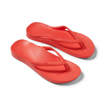 Archies - Arch Support Flip Flops - Coral 06
