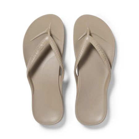 Archies - Arch Support Flip Flops - Taupe 01