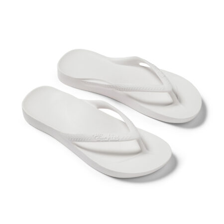 Archies - Arch Support Flip Flops - White 06