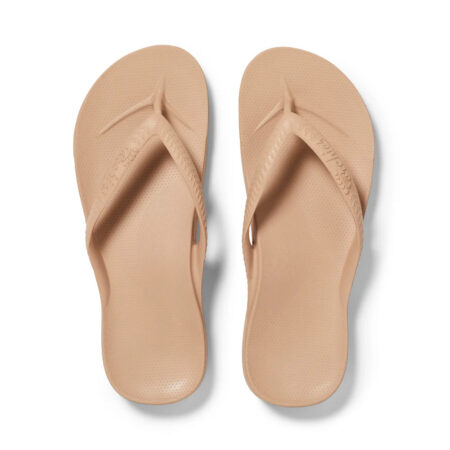 Archies - Arch Support Flip Flops - Tan 01