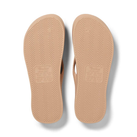 Archies - Arch Support Flip Flops - Tan 07