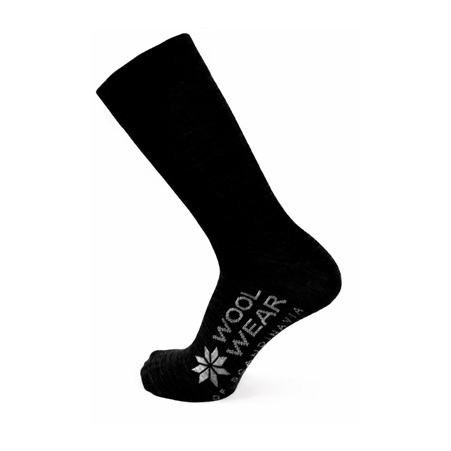 Wool Wear Wollen Business Sokken Zwart 01