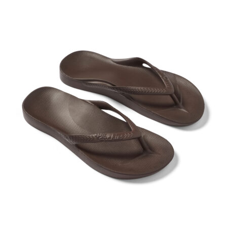 Archies Arch Support Flip Flops Brown 08