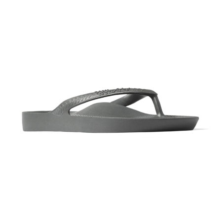 Archies Arch Support Flip Flops Charcoal 03