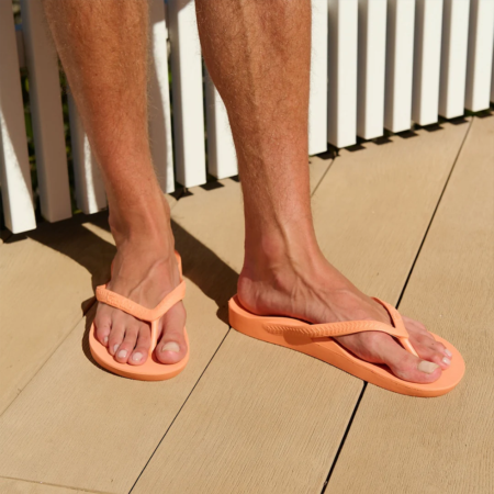 Archies Arch Support Flip Flops Peach 012