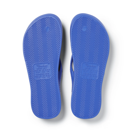 Archies Arch Support Flip Flops Royal Blue 07