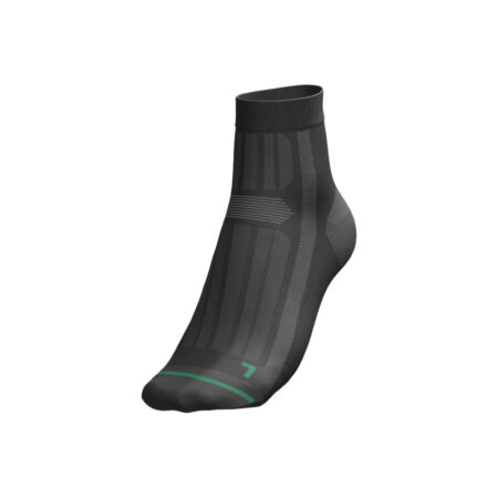 10CEL Quarter Work Socks Black